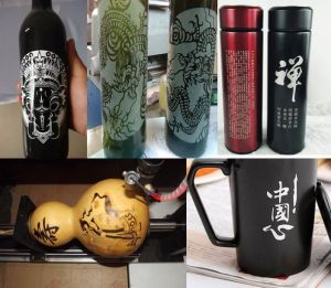 赣州于都县酒瓶葫芦工艺品激光雕刻机